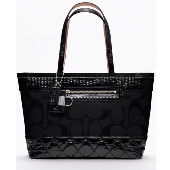 Coach Handbags - Coach Poppy Signature Sateen Tote